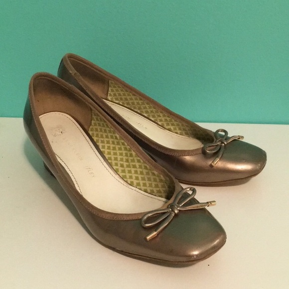 Anne Klein Shoes - Anne Klein Gold Short Heels